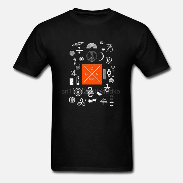 

printed men cotton bon iver 22 a million short sleeve hoodie designers t shirts sweatshirt