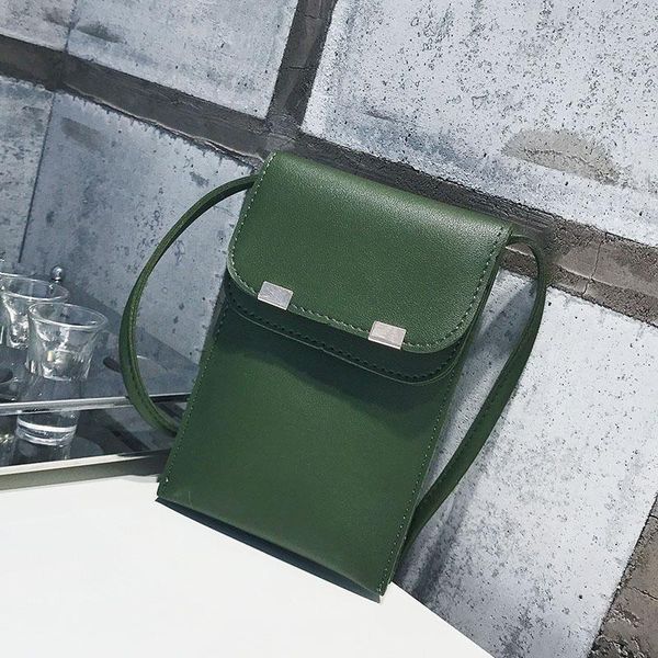 

pu leather summer messenger bag messenger bag trend change small vertical tide wild soft leather shoulders mobile phone