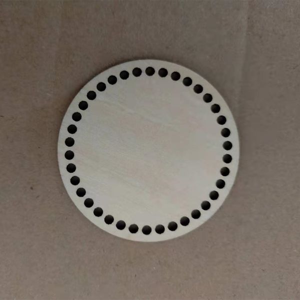 

20pcs natural wood basket bottom for crochet round wooden stitch base