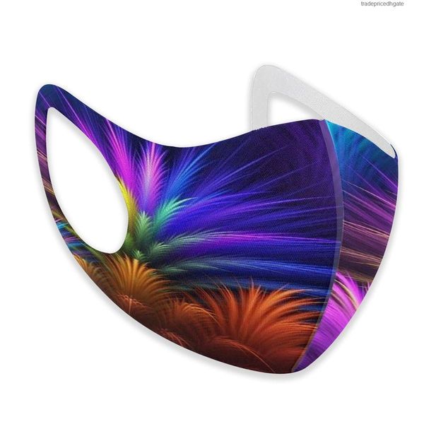 

mouth colorful glowing pretty face feathers dust mask respirator for kids washable reusable anti pollution