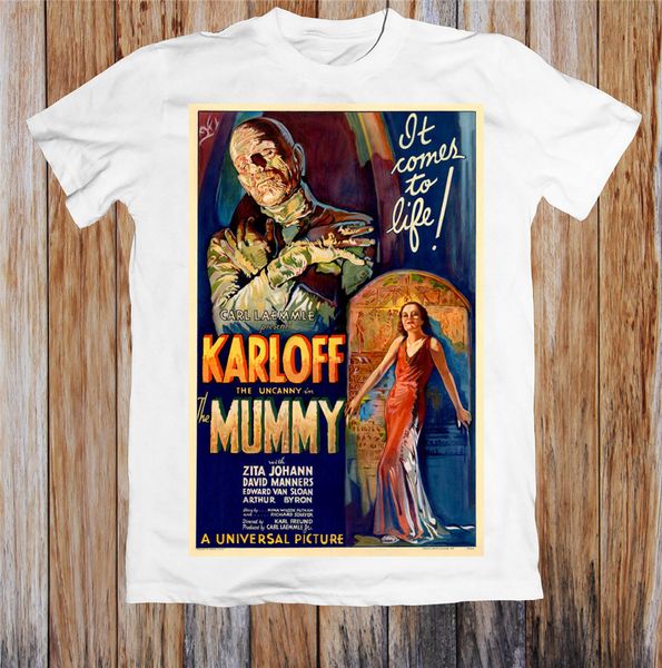 

the mummy 1930s retro movie poster t shirt short-sleeved tee shirt sport hooded sweatshirt hoodie