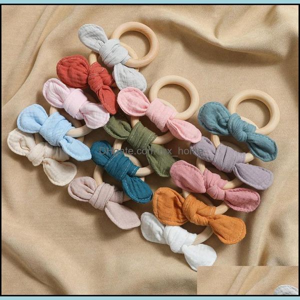 

soothers & teethers health care baby, kids maternity baby toys wood ring training chewing toy rabbit ears solid color cartoon bunny ear teet