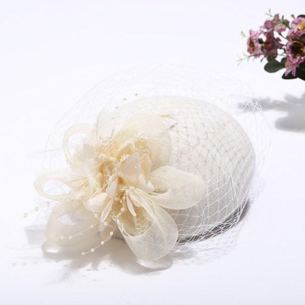 

winter charming women sinamay pillbox vintage wool felt hats mesh floral party wedding fedoras with fascinating floral lm007 h qylibk