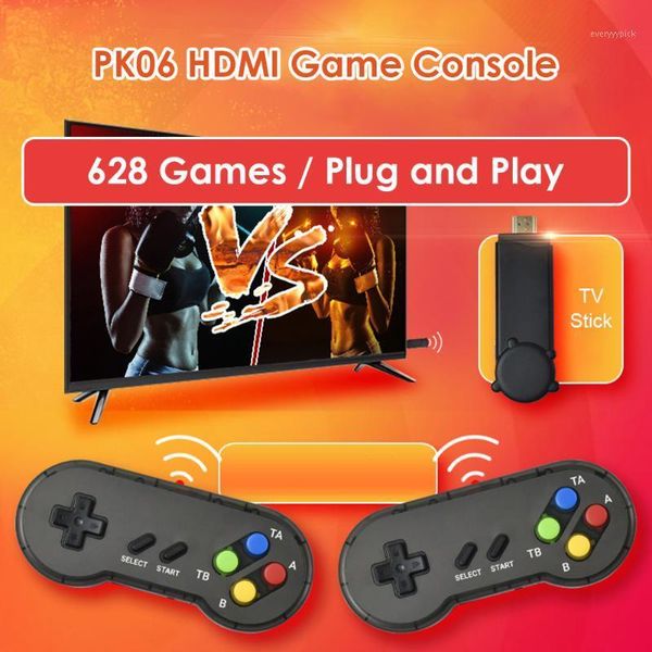 

pk06 mini tv built in 628games wireless controller game player output1