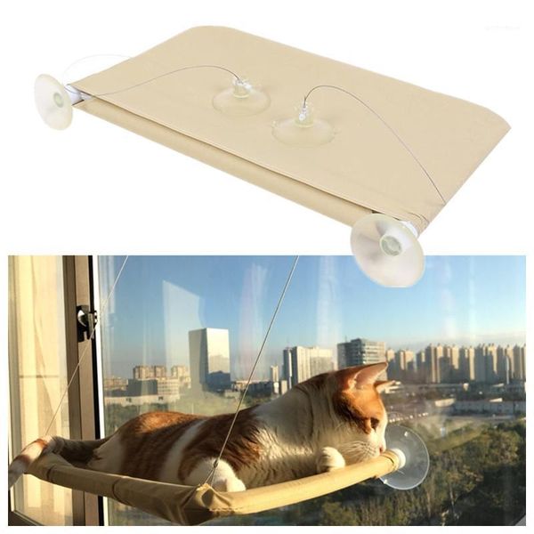 

cat beds & furniture comfortable window hammock with suction cup kitten hanging bed shelf seat sunny warm house for pet supplies1