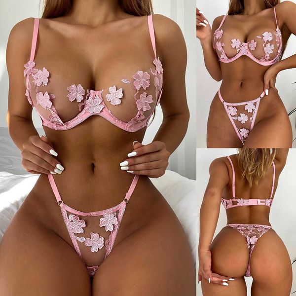 

women corset lace underwire racy muslin sleepwear +briefs seamless women's underwear set lingerie, Black;white
