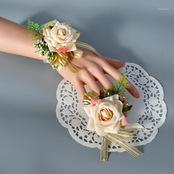 

flannel mei gui jie wedding bride and groom corsage business meeting jin hua banquet sister friend wrist flower wedding1