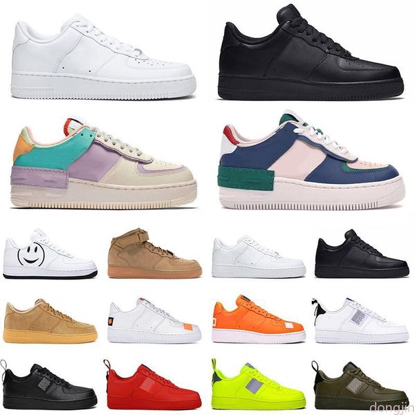 

forces men women casual shoes 1 1s mid utility white black shadow spruce aura tropical twist trainer low cut dunnk one skateboard 36-45 d1