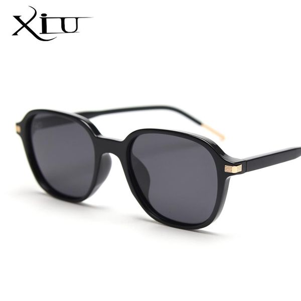 

XIU New TR90 Polarized Sunglasses Women High Quality Square Rectangle Sun Glasses Men Vintage Trend Sunglass UV400, White;black