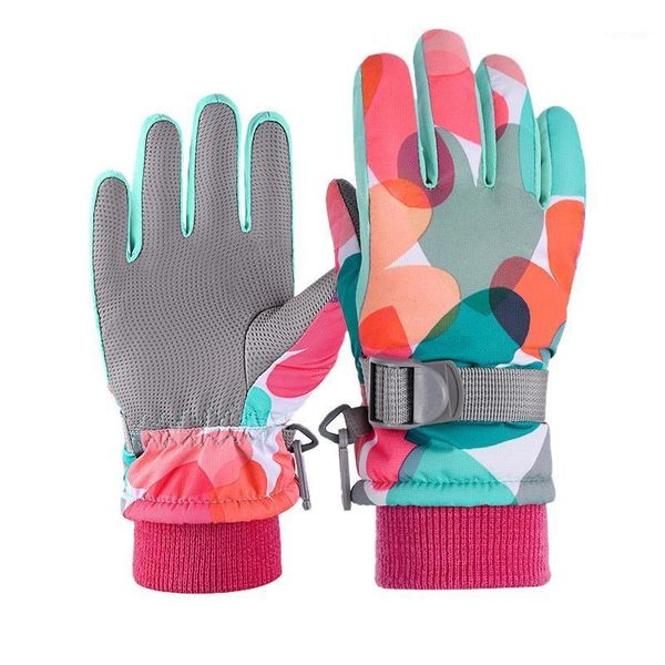 

accessories wheel up kids ski gloves winter waterproof non-slip for snowboarding1
