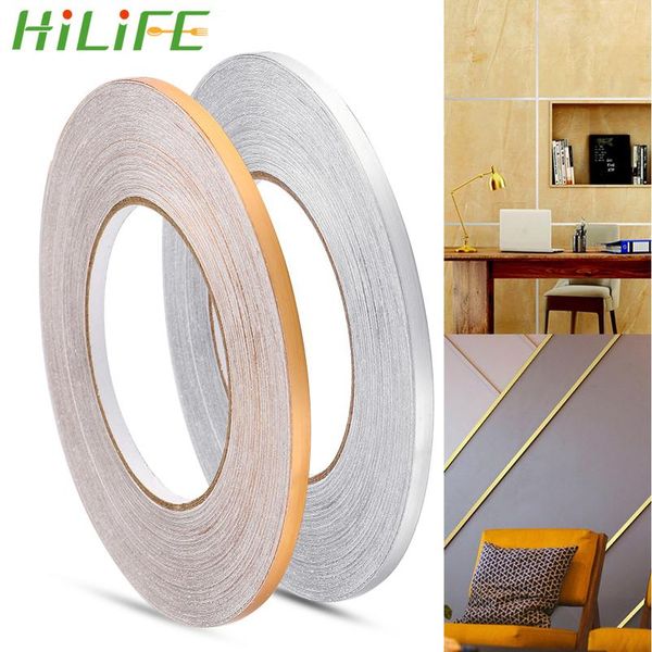 

hilife home decor 50x0.05m пробел уплотнительная фольга лента водонепроницаемая золотая серебряная diy медная фольга полоска на стене наклей