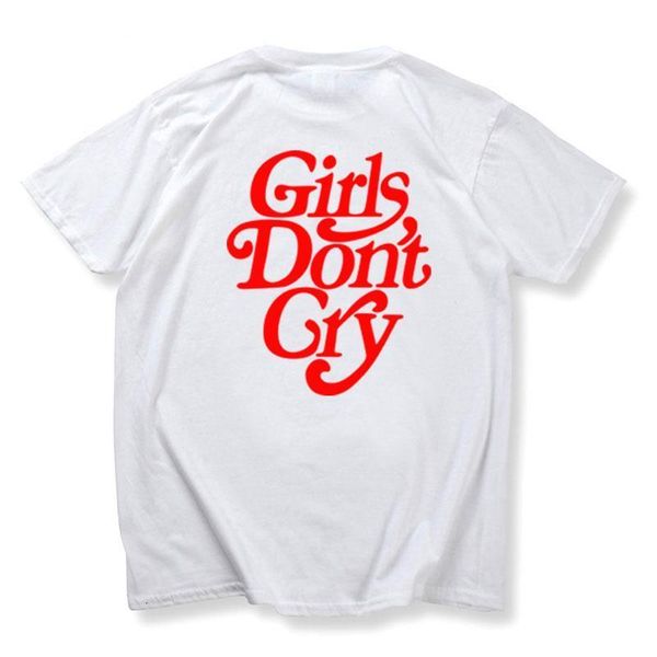 

2021 new men women tees girls don't cry printed t-shirts pure cotton o-neck t shirt men, White;black