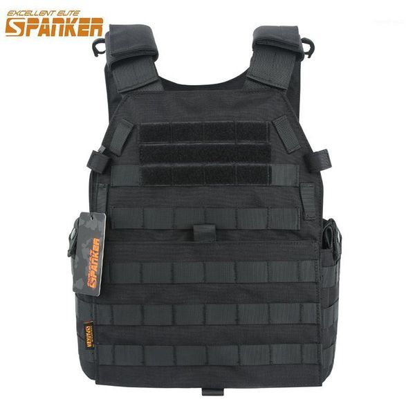 

hunting jackets excellent elite spanker tactical 6094 vest combat plate carrier vests adjustable cs training paintball vests1, Camo;black