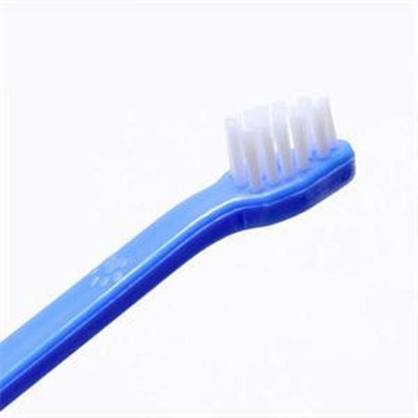 

dog cat cleaning toothbrushes pet toothbrush dog brush breath double head teeth care for dogs pet supplies random 1pcs h jllrpx
