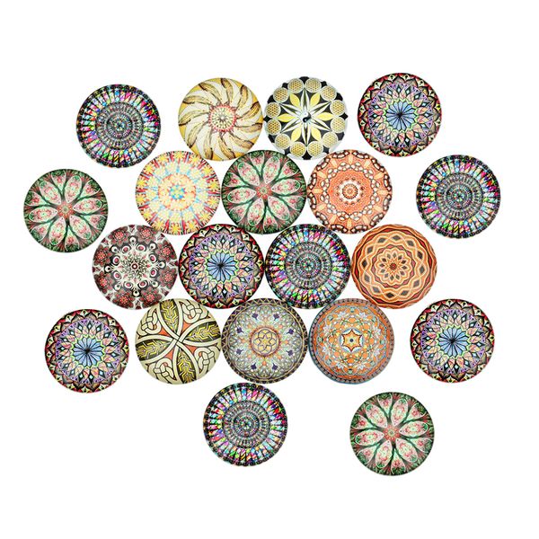 

20 pieces glass flatback scrapbooking dome cabochons for crafts accessories