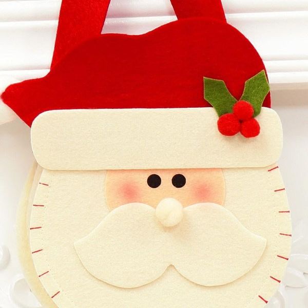 

стереоскопический рождество конфеты мешок санта-клаус снеговика elk сумки xmas декор праздник подарочные пакеты новый год дом для вечеринок