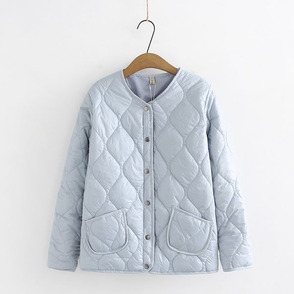 

winter coats for women single breasted full sleeve thin short parka oversize autumn female down cotton jacket 201110, Black