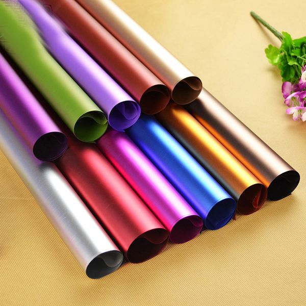 Pure color cor wrapping platinum watertight papers manual de embalagem materiais festa fundo buquê decorar novo 11 5cy n2