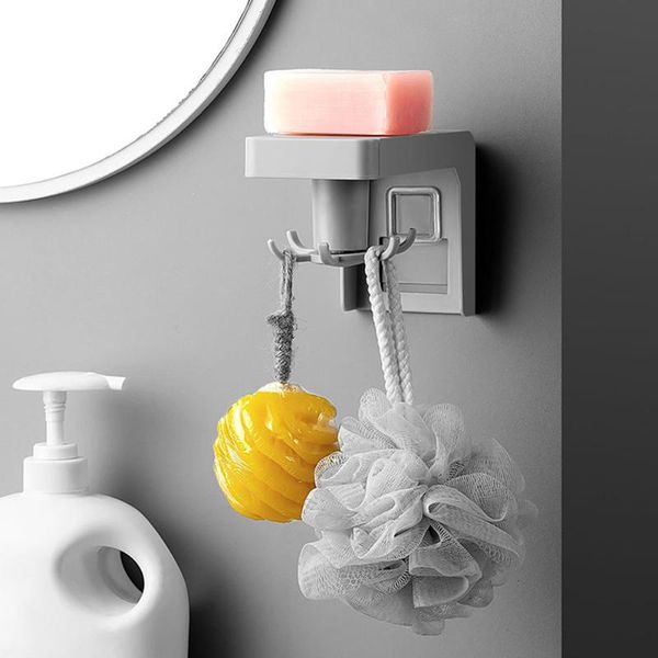 

retractable no punching hooks kitchen wall six rotary storage rack pot shovel spoon wall hangings artifact