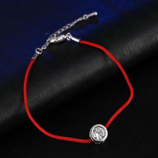 

eif dock austrian round crystal charm bracelets for women lucky red thread line rope trendy bracelet bangles femme jewel qylval, Golden;silver