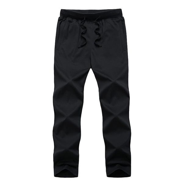 

running pants men sweatpant cotton plus size quickly dry thin loose jogging sport fitness casual workout gym trouser sportswear 9xl, Black;blue
