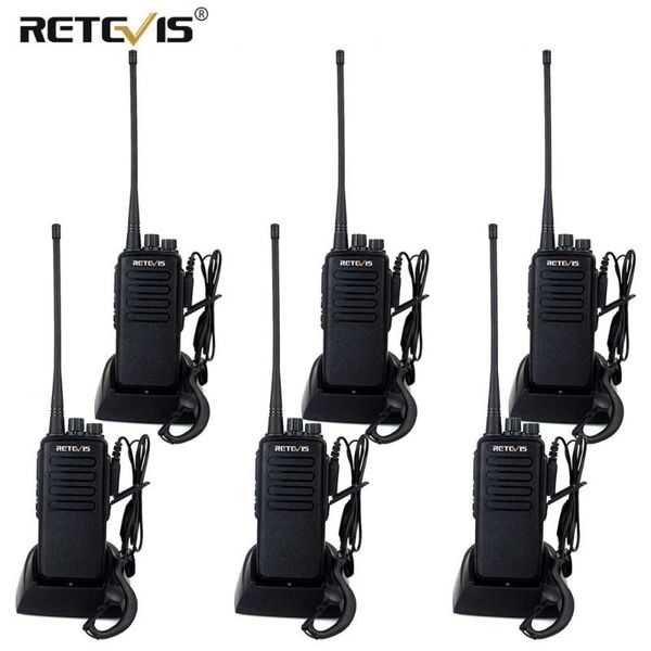 

high power walkie talkie 6pcs retevis rt1 vhf (or uhf) 3000mah two way radio long range walkie-talkie for factory warehouse farm