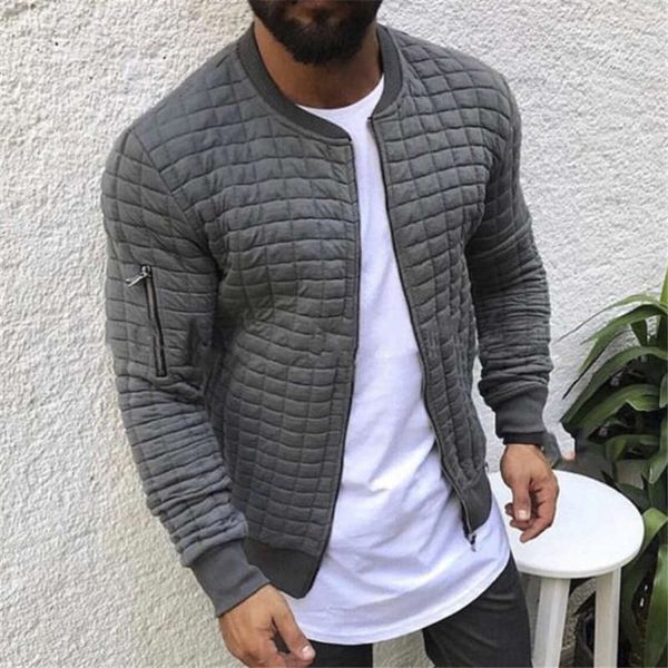 

2020 foreign trade men's clothing autumn and winter new style european and american slim casual sports men's sweater jacket size m, Black;brown