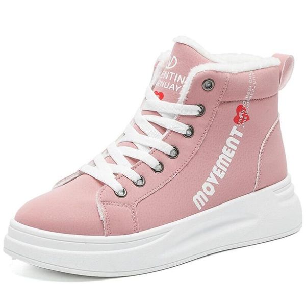 

women shoes winter women boots warm fur women's sneakers lady casual shoes zapatillas mujer high platform snow boots, Black