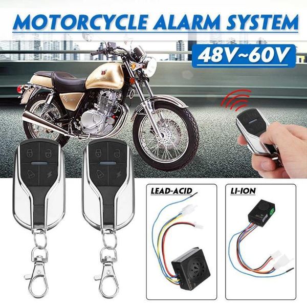 

48v~60v anti-theft alarm system 2 remote control for motorcycle/scooter/autobike1