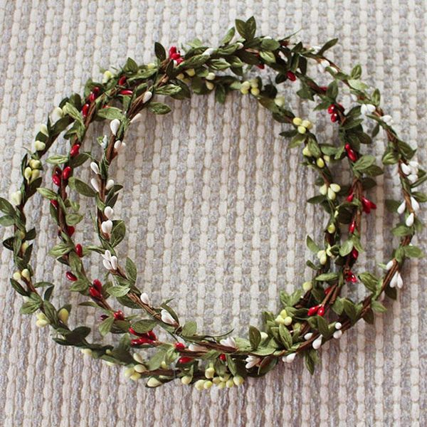 

decorative flowers & wreaths 5pcs/lot wedding berry headband for bride beach wear