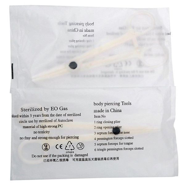 

modrsa 20pcs/set 14g 16g body piercing tools kit needle disposable for horseshoe ring captive lip eyebrow tongue body jewelry q jllvpv, Silver