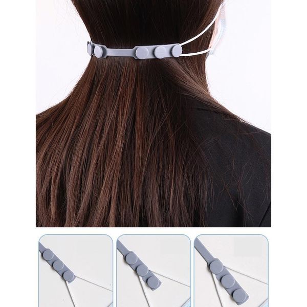 

silicone hanging 10 style rope extension buckle children anti-strangle ear mask hook xd23807