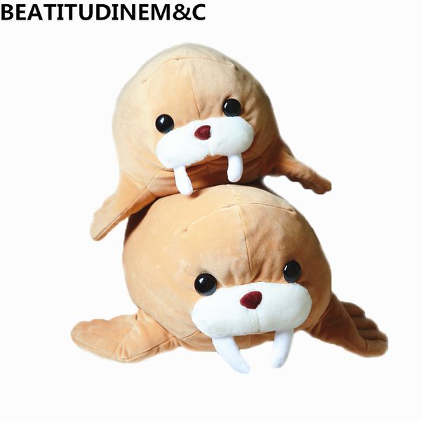 

new cute simulation marine animal walrus plush toy stuffed toys children's toys sofa pillow cushion home decor