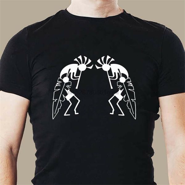 

kokopelli 2 kokopellis with feather navajo pueblo hopi zuni mens t shirt street wear fashion tee shirt sport hooded sweatshirt hoodie