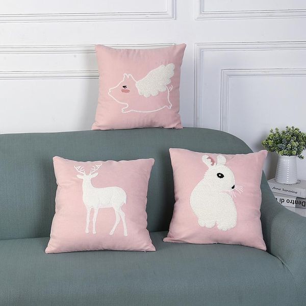 

pillow case 45x45cm pink memory sofa pillowcase cushion cover throw home bed chair decoration 17.72x 17.72inch