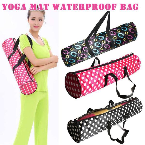 

yoga mat bag portable adjustable zipper waterproof large capacity carrier for sport asd881