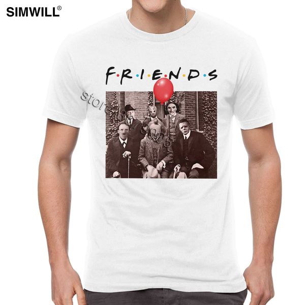 

streetwear brand horror friends pennywise tee michael myers jason voorhees halloween short sleeves hooded sweatshirt hoodie men t shirt