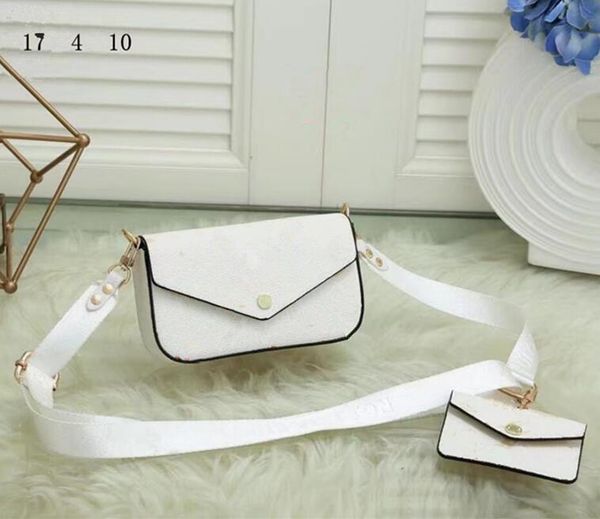 

new 2pcs/set m69443 trio messenger bags canvas mens crossbody bags fashion leather man shoulder bag with purse wallet clutch 24