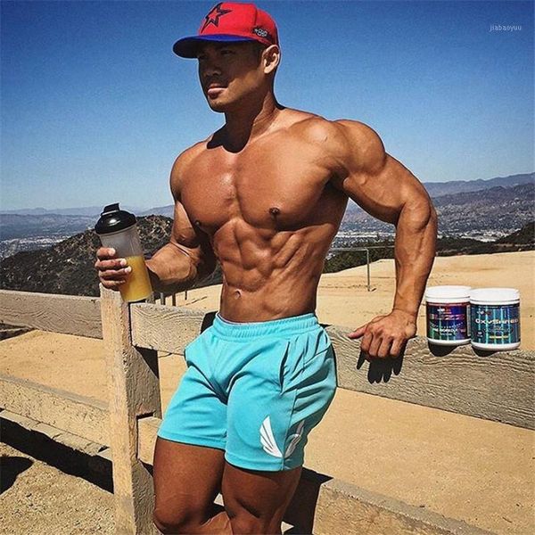 

2020 summer mens cotton shorts gyms fitness bodybuilding male casual joggers workout brand short pants sweatpants1, White;black