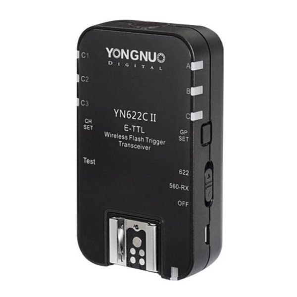 

1pcs yongnuol transceiver yn622c ii hss 1/8000s wireless e-ttl flash trigger yn-622c transmitter for eos dslr speedlite
