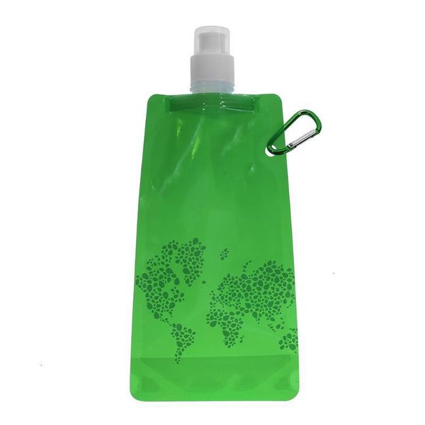 

u28o0u factory price bag portable outdoor ultralight bottle foldable silicone sport supplies hiking camping soft water 500ml 4 n