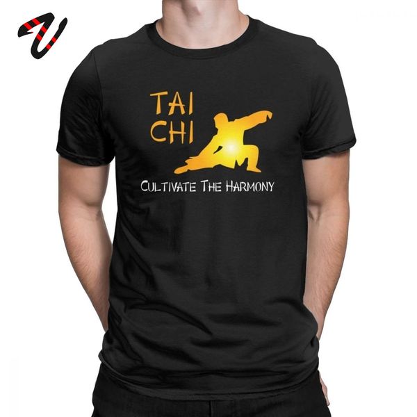 

chinese style tshirt tai chi cultivate the harmony unique crew neck printed sport hooded sweatshirt hoodie men t shirt