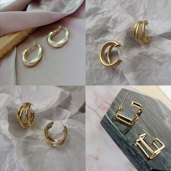 

47vb new punk vintage hoop серьги хэллоуин серьги серьги скелет серьги череп шпилька золото мода ювелирные изделия унисекс серьги косплей, Golden