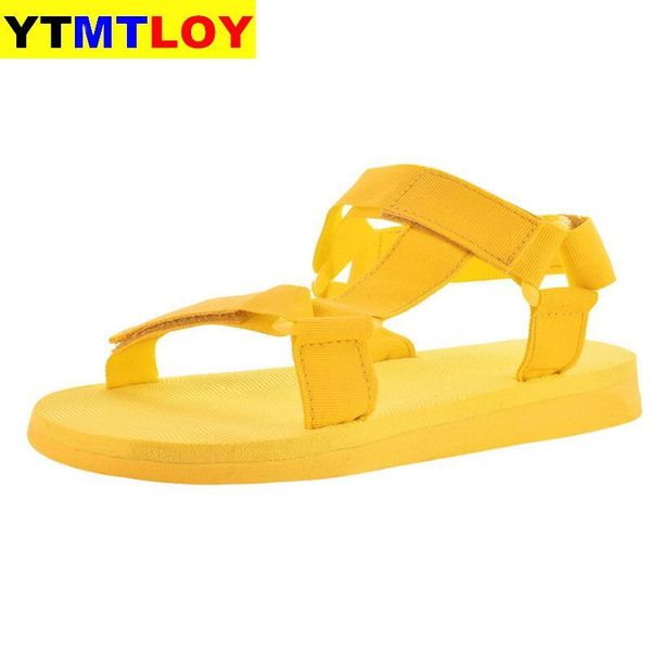 

women candy color sandals elastic band fashion casual woman slip-on shoes ladies platform female comfortbale footwear summer, Black