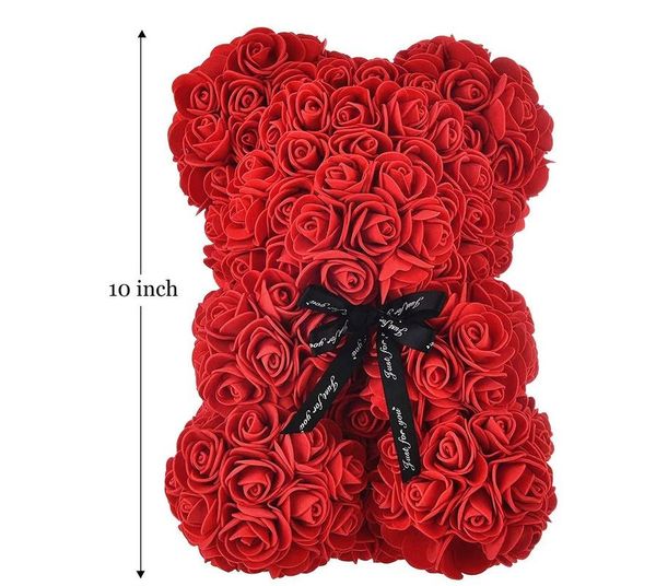 

girls for gift gifts bear flower wife stuffer women,25cmrose teddy girfriend birthdays christmas anniversary for bridal rnnso