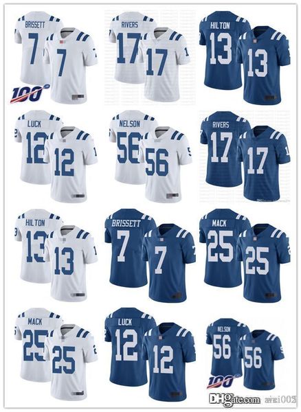 

mens womens youth indianapolis colts 17 philip rivers 56 quenton nelson 25 marlon mack 13 t.y. hilton 7 jacoby brissett jerseys, Black;red