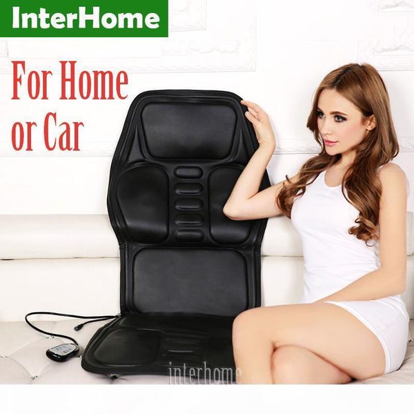 

professional electric car seat massage cushion heating massage cervical neck back hips legs household chair massager pu leather