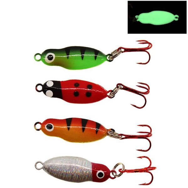 

gobygo 4 pcs/lot 50mm 5.7g fishing lure hard bait artificial bait fishing tackle artificial lures small ice fish qyljqv