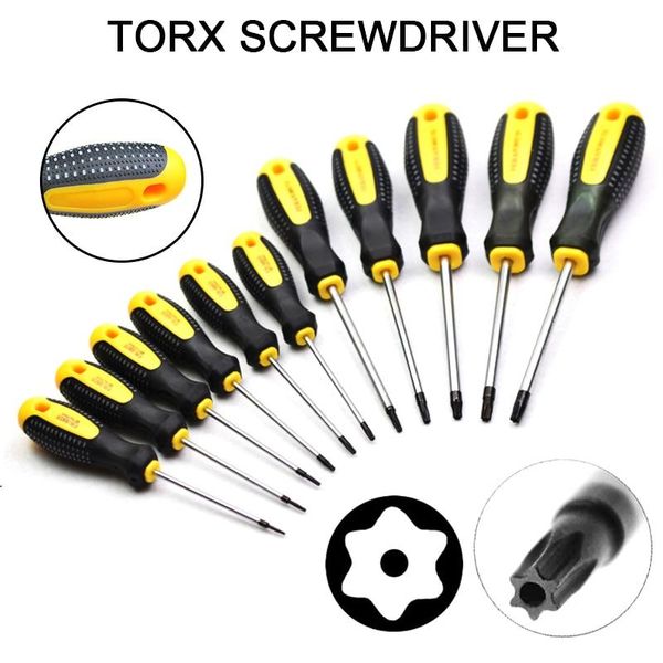 

multi-function star chrome vanadium steel torx screwdriver set hexagonal hole hollow screwdriver repair hand tool kit