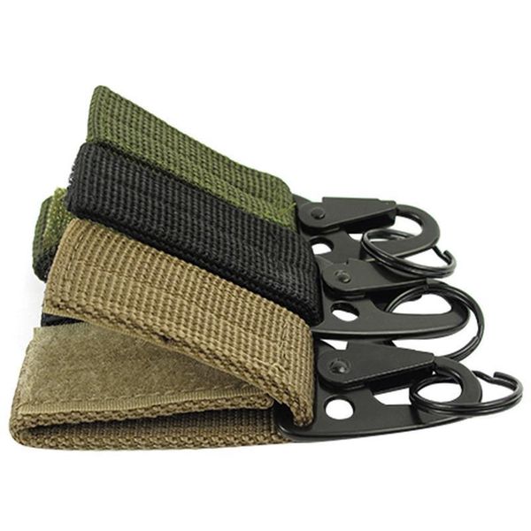 

20pcs climbing accessory outdoor carabiner strap clip nylon tactical molle backpack key hook webbing buckle hanging bel jllvvl